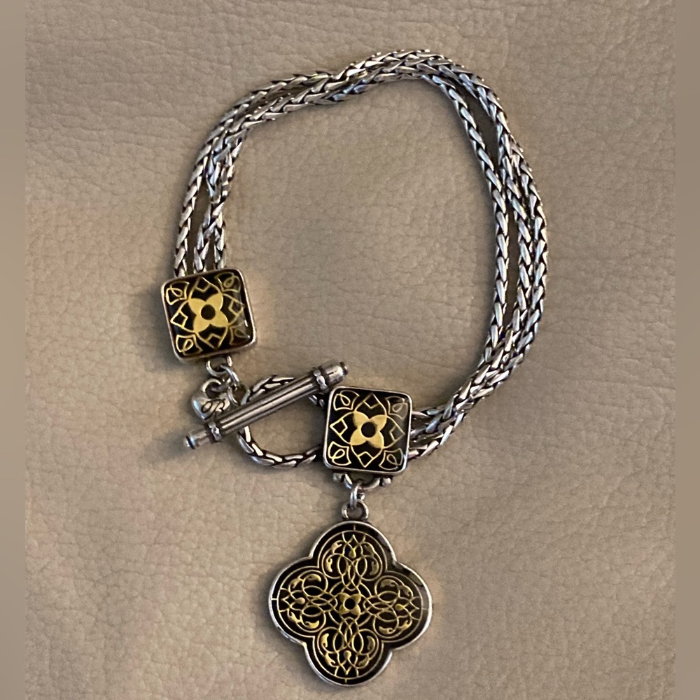 Brighton Used Silver and Gold Bracelet